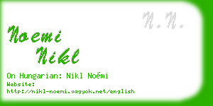 noemi nikl business card