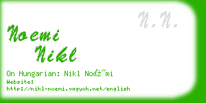 noemi nikl business card